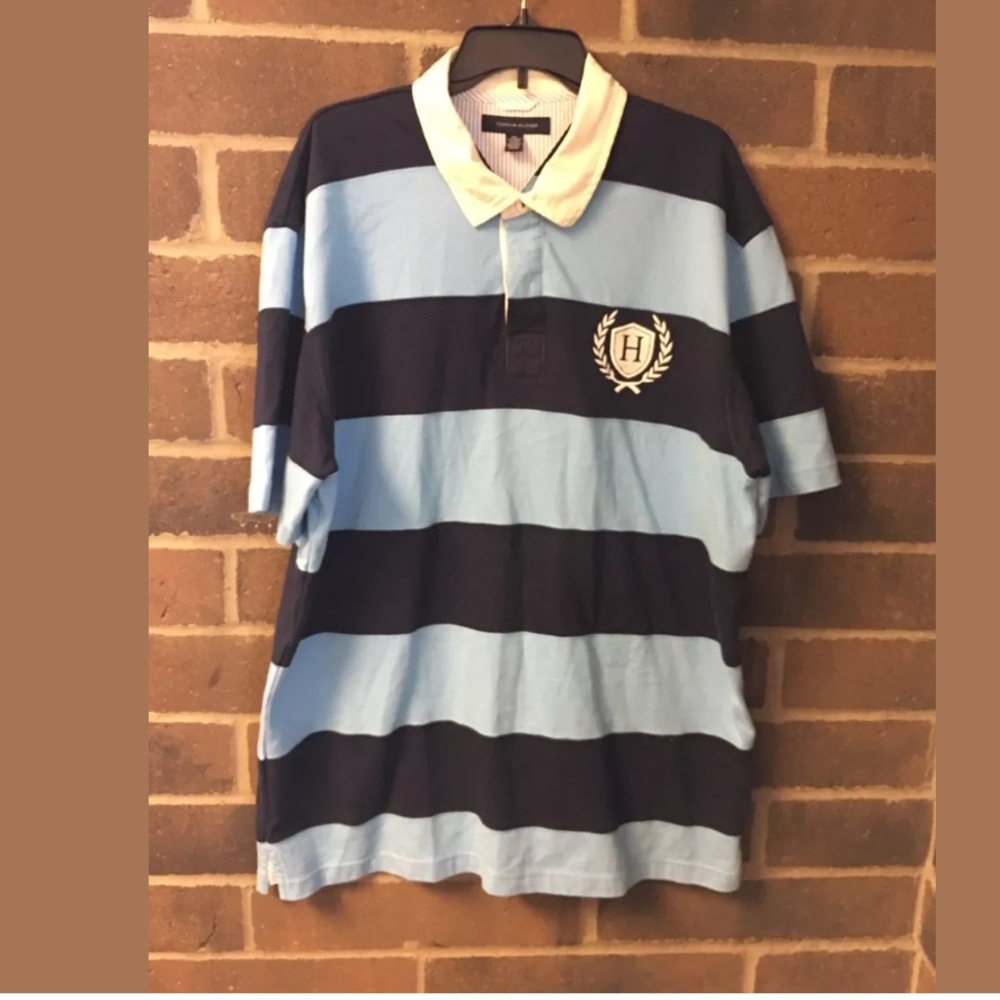 Tommy Hilfiger Rugby Polo Shirt 2XL Nice!